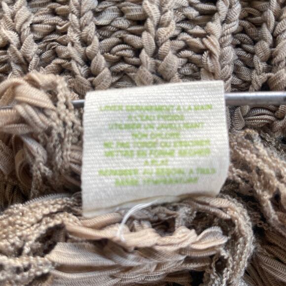 Anthropologie Staring At Stars Open-Knit Sweater Fisherman Coastal Size Small - Picture 5 of 7